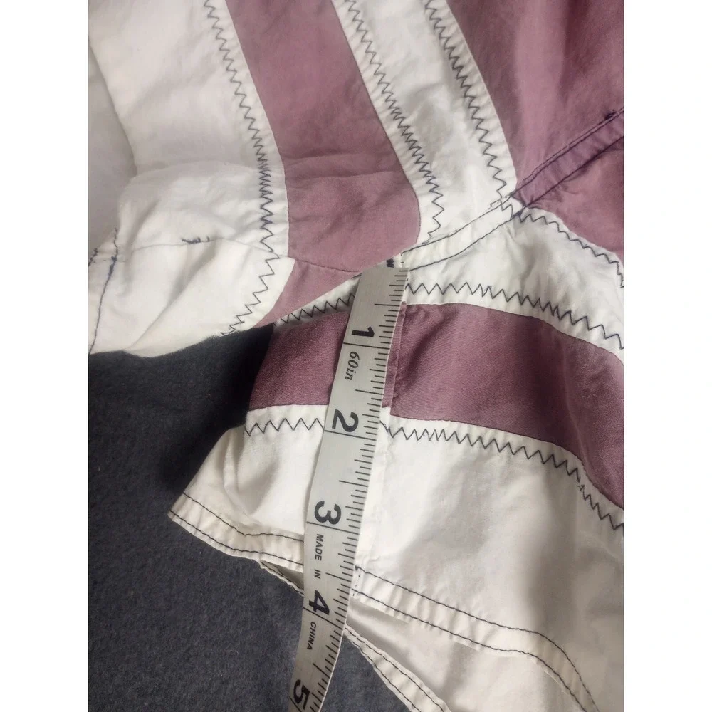 Vtg Mauve Newport Blue Board Swim Shorts Surf MENS L Color Block Sailing Yacht